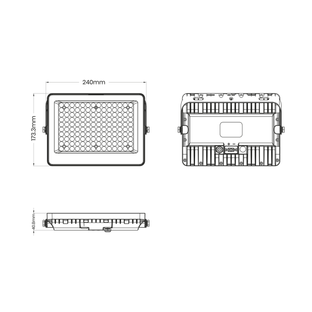 MILAGRO EKO9092 Naświetlacz Solarny Fokus 100W 1300lm 6000K