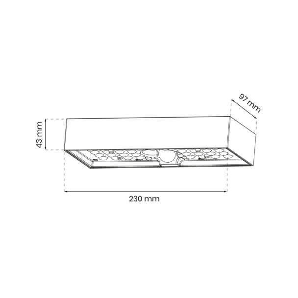 MILAGRO EKO9181 Lampa Solarna Brick 6W 800lm 4000K