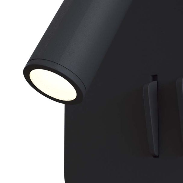 MAYTONI C175-WL-01-6W-B Ios 176 lampa ścienna czarny