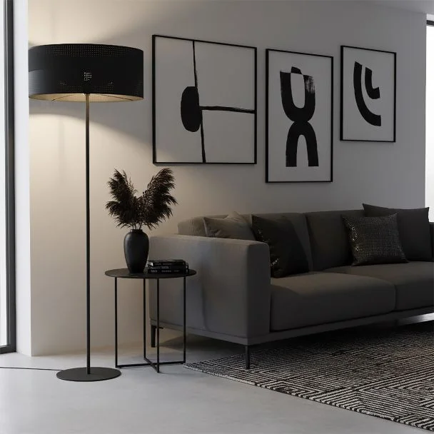 EMIBIG 1651/LP1 KARBON LP1 BLACK LAMPA PODŁOGOWA