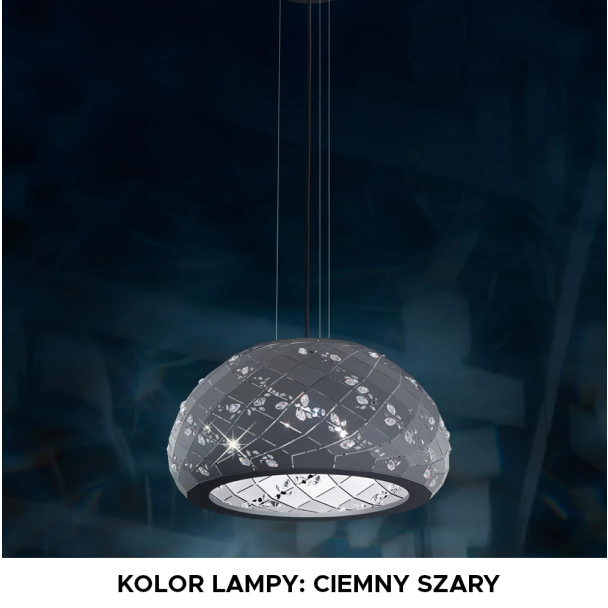 WYPRZEDAŻ SWAROVSKI APT700E-GY1S Apta Glimmer Gray - ciemny szary