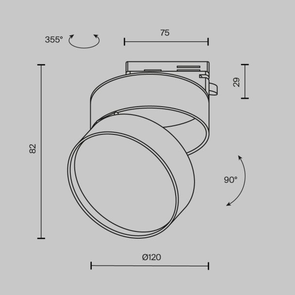 MAYTONI TR007-1-18W3K-W4K ONDA Track Lighting biały