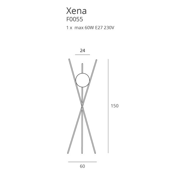 Maxlight Xena F0055 Lampa Podłogowa