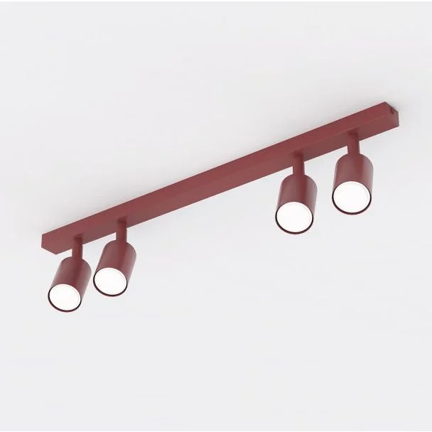 EMIBIG 1704/4 FLASH 4 BURGUNDY Lampa sufitowa