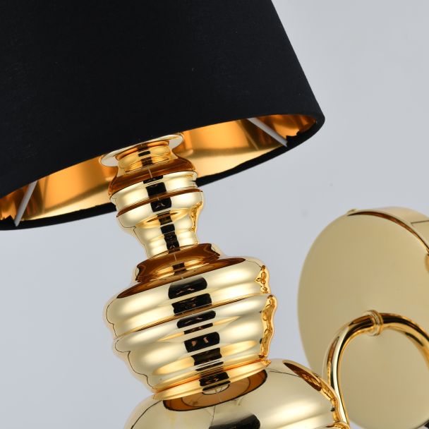 Step into design MB-8046-18 black gold Lampa ścienna QUEEN złoto czarna 18 cm