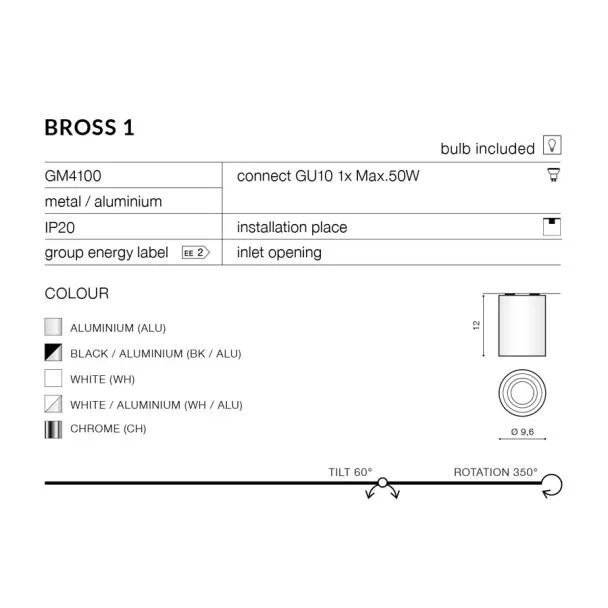 AZZARDO AZ2135 Bross 1 (black/black)