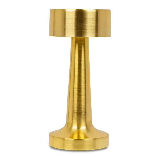 King Home LEE.GOLD Lampa biurkowa LEE złota - wbudowana bateria, LED