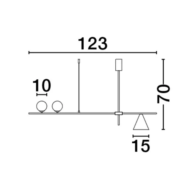 LUCES EXCLUSIVAS LE43686 BALBOA lampa wisząca