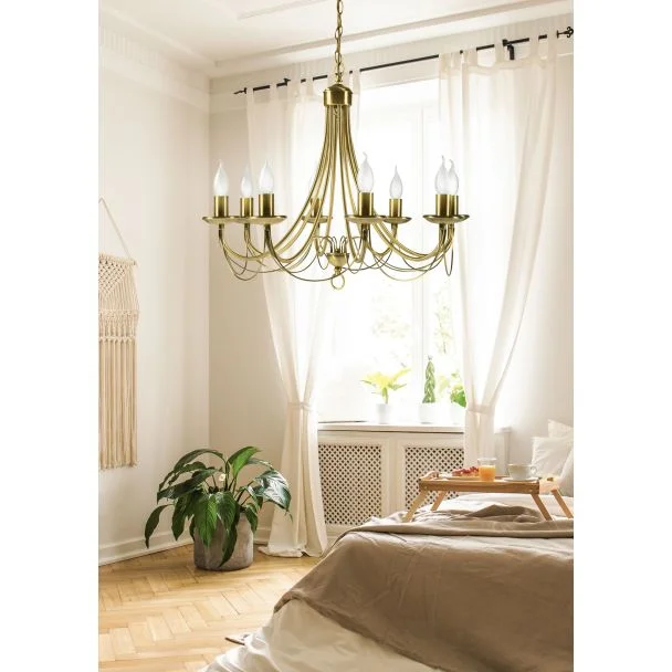 CANDELLUX 38-69187 MUZA ZWIS 8X40W E14 PATYNA