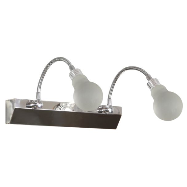 CANDELLUX 22-27054 ACRYLIC LED KINKIET 2X2W LED CHROM BIAŁY