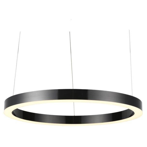 Step into Design ST-8848-100 black Lampa wisząca CIRCLE 100 LED tytanowa 100 cm