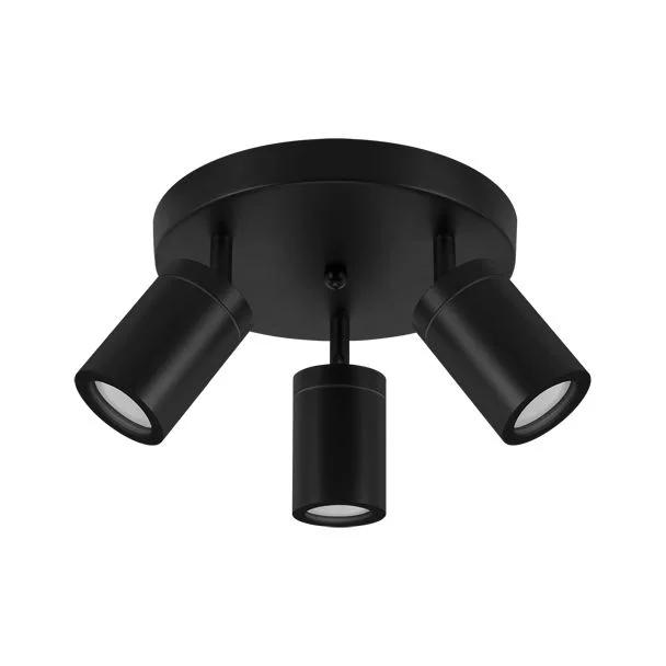 IDEUS 4075 TENOR GU10 3C BLACK Oprawa ścienno-sufitowa
