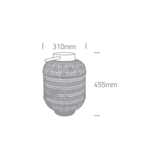ONE LIGHT 61050A Sideri 3 orientalna lampa stołowa E27 40W