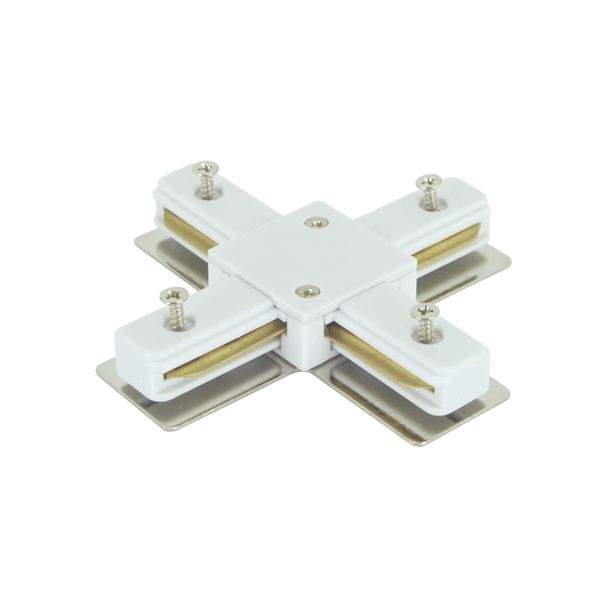 IDEUS 4034 CONNECTOR X WHITE Łącznik do szynoprzewodów
