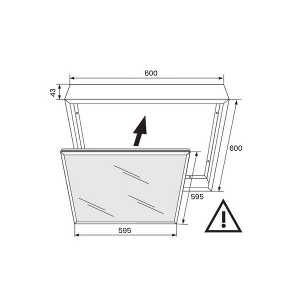 MILAGRO EKP9131 RAMKA 60x60 DO PANELU LED ALUMINIOWA