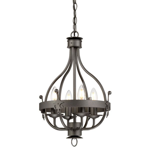 ELSTEAD Windsor Graphite WINDSOR4 GR Żyrandol