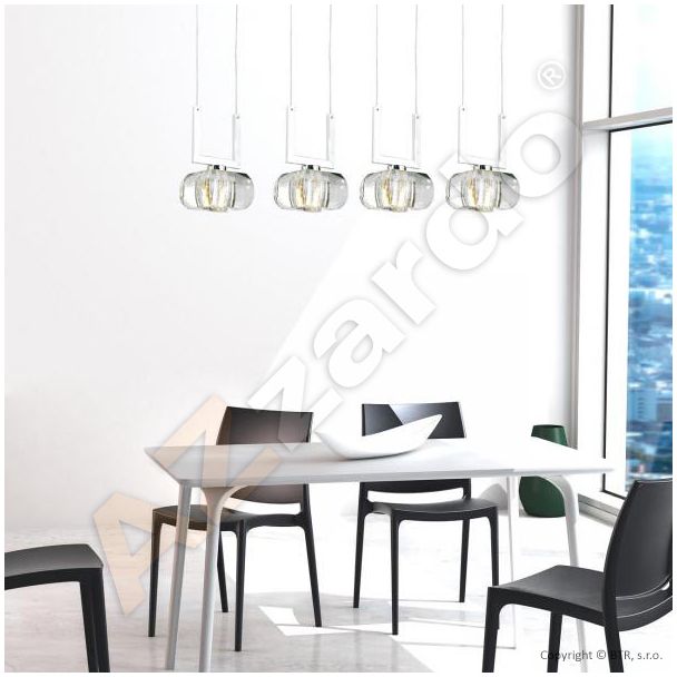 AZZARDO 1798-4PB / AZ0494 Rubic 4 A Lampa wisząca