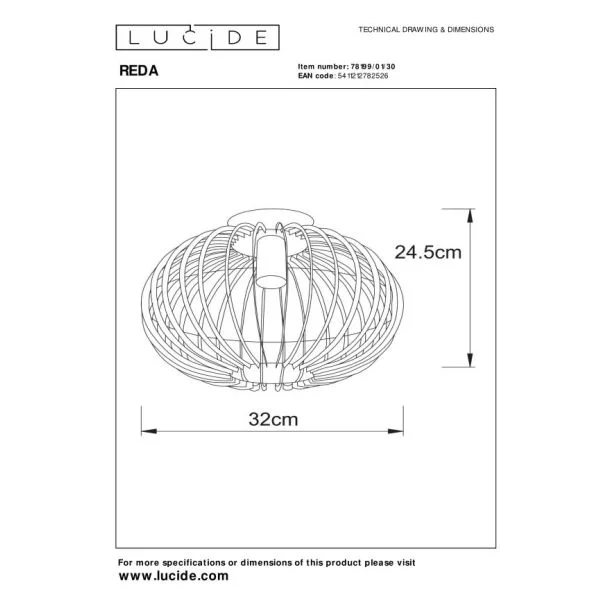 LUCIDE REDA 78199/01/30 SUFITOWA NOWOCZESNA