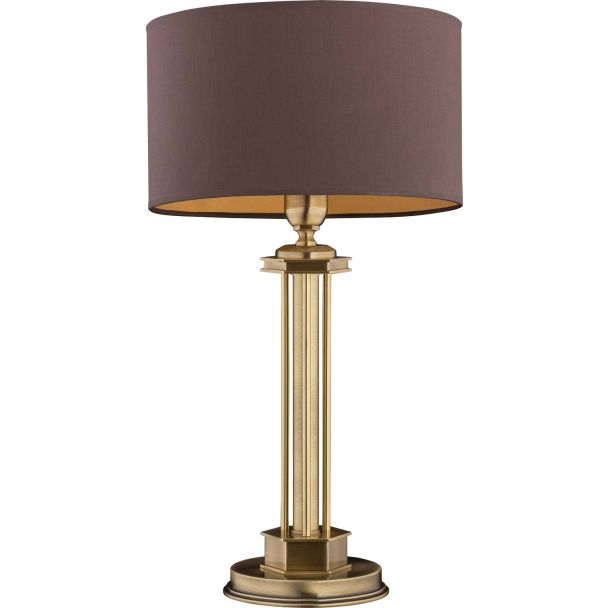 KUTEK DECOR ABAŻUR DEC-LG-1(P/A) lampka biurkowa mosiężna