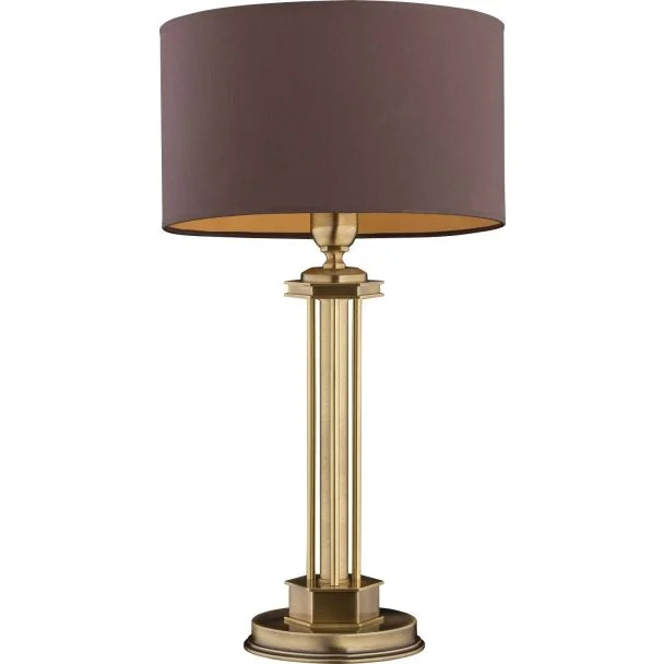 KUTEK DECOR ABAŻUR DEC-LG-1(P/A) lampka biurkowa mosiężna