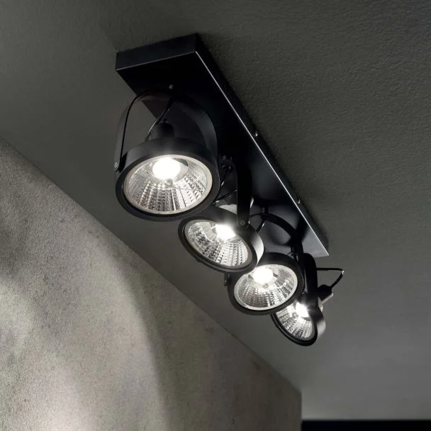 IDEAL LUX GLIM PL4 NERO 200255