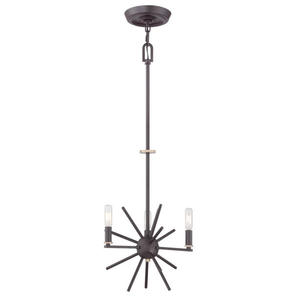 ELSTEAD CARNEGIE QZ/CARNEGIE3 3Lt Chandelier