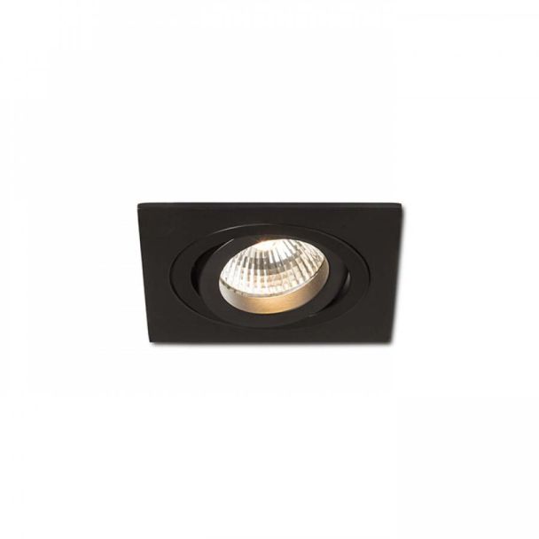RENDL R12711 PASADENA GU10 SQ I wpuszczana czarna 230V GU10 50W