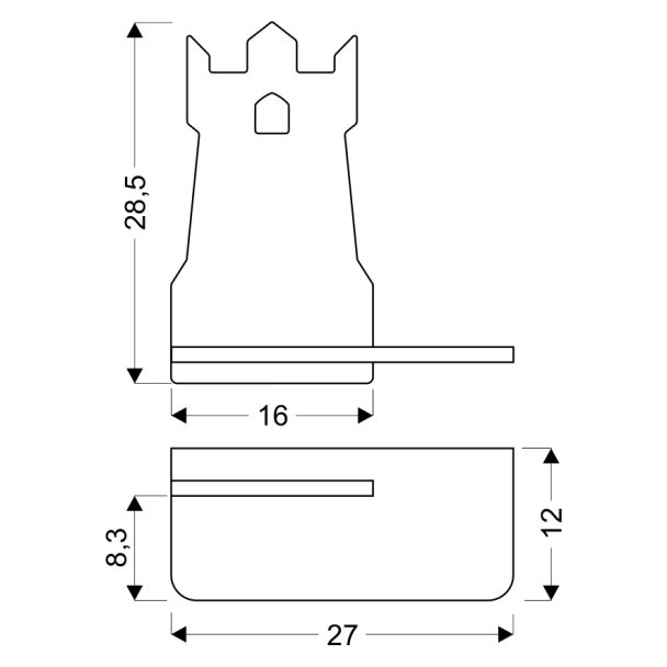 CANDELLUX 21-85030 TOWER LAMPA KINKIET 4W LED 4000K IQ KIDS Z PRZEWODEM Z WŁ. I WTYCZKĄ CZARNY