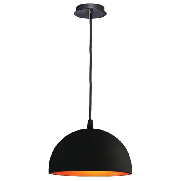 HOLDBOX HB14026 PARMA PENDANT E27/230V/BLACK/GOLD