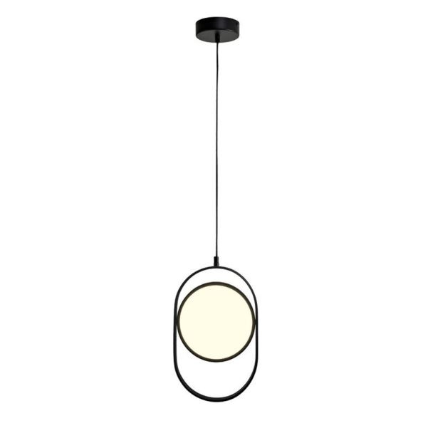 Step into Design 60217A-L Lampa wisząca ELIPSE LED czarna 38 cm