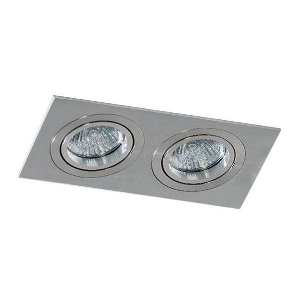 AZZARDO SN-6812S-ALU / AZ2438 Caro 2 Square (aluminium) Lampa wpuszczane