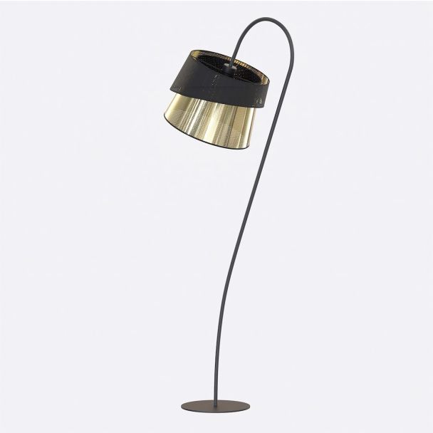EMIBIG 1708/LP1 CANVA LP1 BLACK GOLD Lampa podłogowa