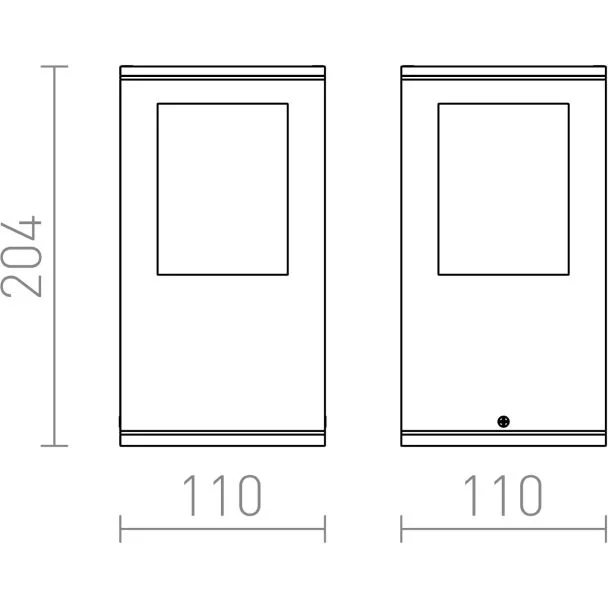 RENDL R10367 PONDER 20 ścienna podłogowa czarna 230V E27 18W IP44
