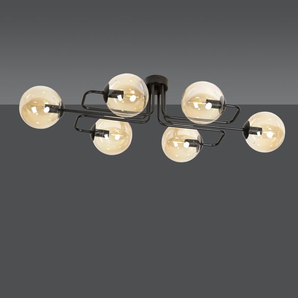 EMIBIG 833/6A LAMPA SUFITOWA BRENDI 6A BL MIODOWY
