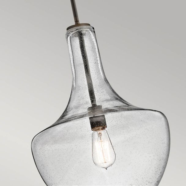 ELSTEAD Everly KL-EVERLY-P-M-OZ 1 Light Medium Pendant - Olde Bronze