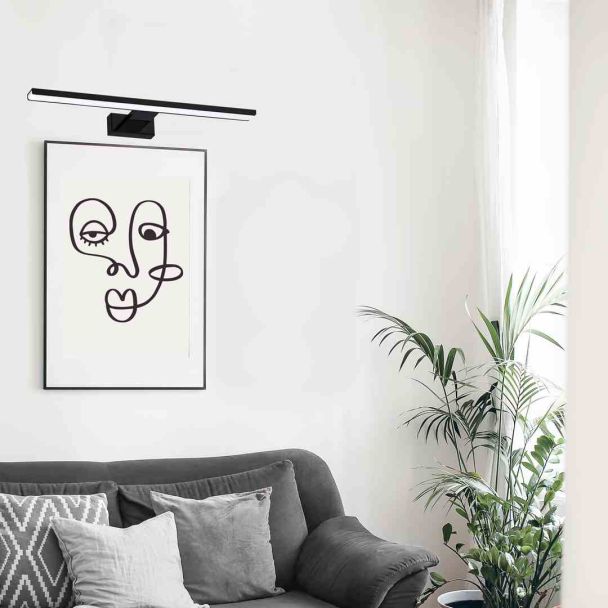 MILAGRO ML8236 Kinkiet PINTO BLACK 12W LED 50cm
