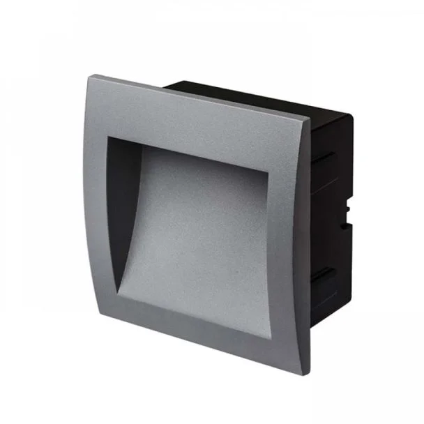 RENDL R12536 GORDIQ M wpuszczana antracyt 230V LED 3W IP65 3000K