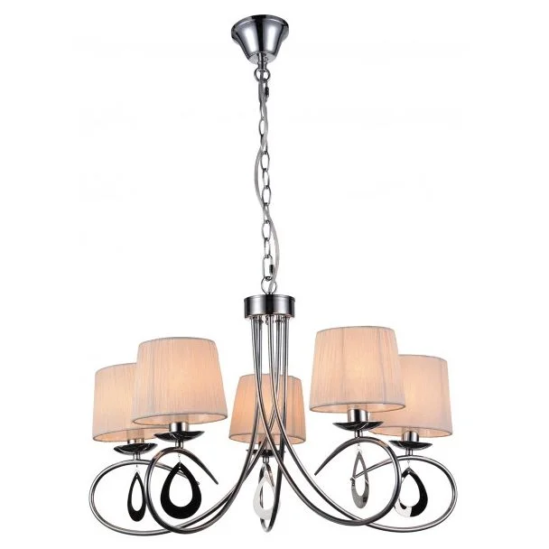 CANDELLUX 35-21687 ARNIKA ZWIS 5X40W E14 CHROM / BIAŁY