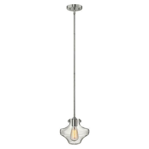 ELSTEAD Congress HK-CONGRESS-P-B-CM 1 Light Clear Glass Pendant - Chrome