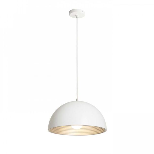 RENDL R13048 CARISSIMA 40 wisząca matowy biały/srebrno-szara 230 E27 42W