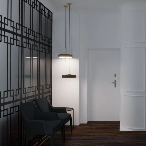 Step into Design MP8872 black Lampa wisząca ARTDECO czarno - złota 35 cm