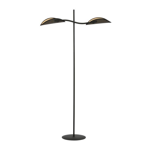 EMIBIG 1106/LP2 LAMPA PODŁOGOWA LOTUS LP2 BLACK/GOLD