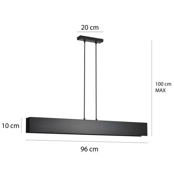 EMIBIG 672/4 GENTOR 4 BLACK LAMPA WISZĄCA