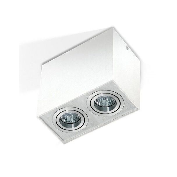 AZZARDO GM4204-WH-ALU / AZ1354 Eloy 2 (white/aluminium) Lampa sufitowa