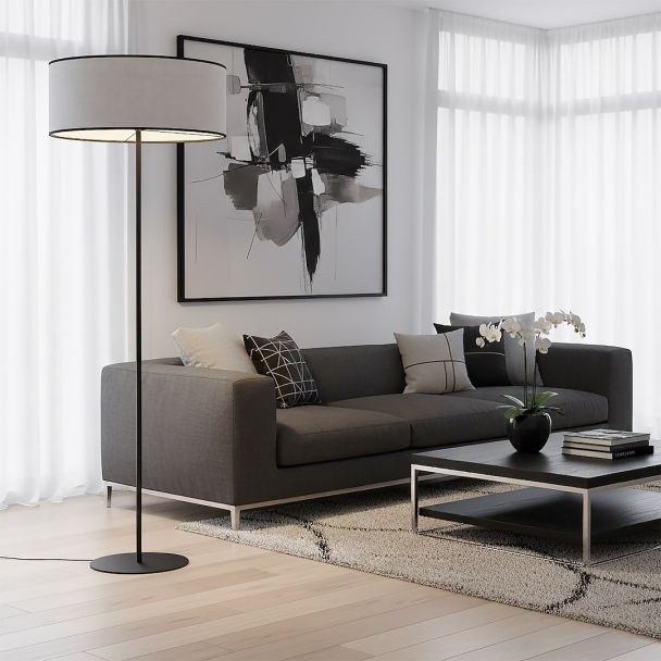 EMIBIG 1656/LP1 ECO LP1 BL GRAY LAMPA PODŁOGOWA