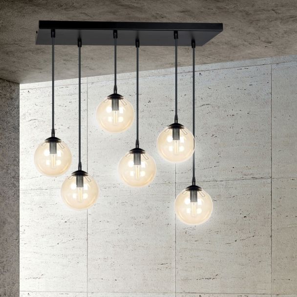 EMIBIG 713/6 LAMPA WISZĄCA COSMO 6 BL MIODOWY