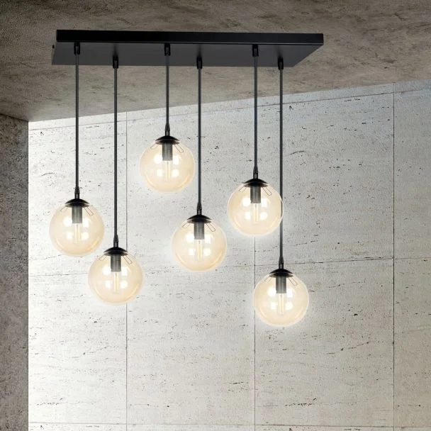 EMIBIG 713/6 LAMPA WISZĄCA COSMO 6 BL MIODOWY