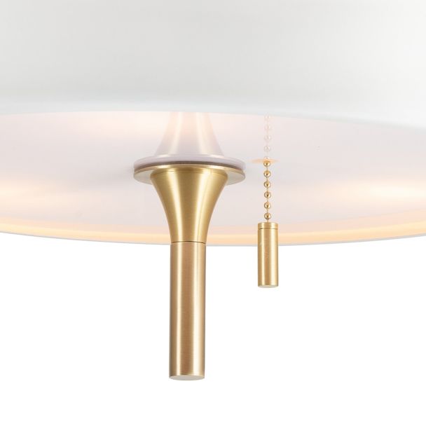 Step into Design MP8872 white Lampa wisząca ARTDECO biało - złota 35 cm