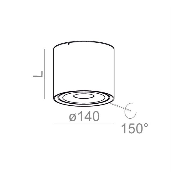 AQFORM 40222 TUBA 111 QRLED natynkowy