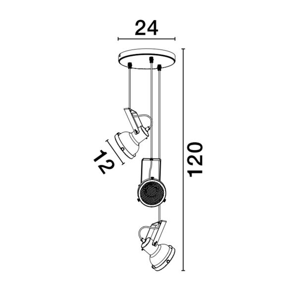 LUCES EXCLUSIVAS LE43714 BANCOS lampa wisząca